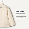 Amazon Essentials x Sofia Grainge Toddler and Baby Girls’ Midweight Quilted Field Jacket with Ruffle(Ivory)