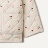 Amazon Essentials x Sofia Grainge Toddler and Baby Girls’ Midweight Quilted Field Jacket with Ruffle(Ivory Cherries)