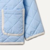 Amazon Essentials x Sofia Grainge Toddler and Baby Girls’ Midweight Quilted Field Jacket with Ruffle(Light Blue)
