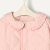 Amazon Essentials x Sofia Grainge Toddler and Baby Girls’ Midweight Quilted Field Jacket with Ruffle(Pink)
