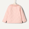 Amazon Essentials x Sofia Grainge Toddler and Baby Girls’ Midweight Quilted Field Jacket with Ruffle(Pink)