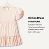 Amazon Essentials x Sofia Grainge Toddler and Baby Girls’ Puff Sleeve Dress(Peach Classic Stripe)