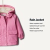 Amazon Essentials x Sofia Grainge Toddler and Baby Girls’ Water-Repellent Rain Jacket(Candy Pink)