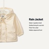 Amazon Essentials x Sofia Grainge Toddler and Baby Girls’ Water-Repellent Rain Jacket(Pale Yellow)