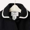 Amazon Essentials x Sofia Grainge Toddler and Baby Girls’ Wool Blend A-Line Dress Coat with Curved Collar(Black)