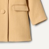 Amazon Essentials x Sofia Grainge Toddler and Baby Girls’ Wool Blend A-Line Dress Coat with Curved Collar(Light Camel)