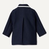 Amazon Essentials x Sofia Grainge Toddler and Baby Girls’ Wool Blend A-Line Dress Coat with Curved Collar(Navy)