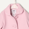 Amazon Essentials x Sofia Grainge Toddler and Baby Girls’ Wool Blend A-Line Dress Coat with Curved Collar(Pink)