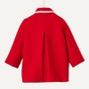 Amazon Essentials x Sofia Grainge Toddler and Baby Girls’ Wool Blend A-Line Dress Coat with Curved Collar(Red)