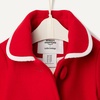 Amazon Essentials x Sofia Grainge Toddler and Baby Girls’ Wool Blend A-Line Dress Coat with Curved Collar(Red)