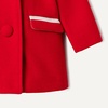 Amazon Essentials x Sofia Grainge Toddler and Baby Girls’ Wool Blend A-Line Dress Coat with Curved Collar(Red)
