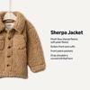 Amazon Essentials x Sofia Grainge Toddlers and Baby Boys’ Sherpa Fleece Overshirt Jacket(Camel)