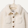 Amazon Essentials x Sofia Grainge Toddlers and Baby Boys’ Sherpa Fleece Overshirt Jacket(Ivory)