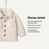 Amazon Essentials x Sofia Grainge Toddlers and Baby Boys’ Sherpa Fleece Overshirt Jacket(Ivory)