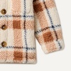 Amazon Essentials x Sofia Grainge Toddlers and Baby Boys’ Sherpa Fleece Overshirt Jacket(Ivory Light Caramel Simple Plaid)