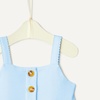 Amazon Essentials x Sofia Grainge Toddlers and Baby Girls’ Cotton Casual Fit and Flare Dress(Light Blue)