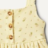 Amazon Essentials x Sofia Grainge Toddlers and Baby Girls’ Cotton Casual Fit and Flare Dress(Light Tan Ditsy Flower)