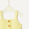 Amazon Essentials x Sofia Grainge Toddlers and Baby Girls’ Cotton Casual Fit and Flare Dress(Light Yellow)