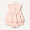 Amazon Essentials x Sofia Grainge Toddlers and Baby Girls’ Cotton Eyelet Top & Shorts Play Set, Multipacks(Light Pink)