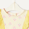 Amazon Essentials x Sofia Grainge Toddlers and Baby Girls’ Cotton Eyelet Top & Shorts Play Set, Multipacks(Yellow Floral)