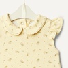 Amazon Essentials x Sofia Grainge Toddlers and Baby Girls’ Cotton Short Sleeve Blouses with Ruffles, Pack of 2(Ditsy Floral/Ivory)