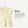 Amazon Essentials x Sofia Grainge Toddlers and Baby Girls’ Cotton Short Sleeve Blouses with Ruffles, Pack of 2(Lemon/Uneven Stripe)