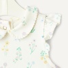 Amazon Essentials x Sofia Grainge Toddlers and Baby Girls’ Cotton Short Sleeve Blouses with Ruffles, Pack of 2(Light Blue/Bouquets)