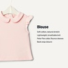 Amazon Essentials x Sofia Grainge Toddlers and Baby Girls’ Cotton Short Sleeve Blouses with Ruffles, Pack of 2(Light Pink/White)