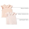 Amazon Essentials x Sofia Grainge Toddlers and Baby Girls’ Cotton Short Sleeve Blouses with Ruffles, Pack of 2(Strawberry/Stripe)