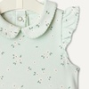 Amazon Essentials x Sofia Grainge Toddlers and Baby Girls’ Cotton Short Sleeve Blouses with Ruffles, Pack of 2(White/Ditsy Floral)