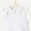 Amazon Essentials x Sofia Grainge Toddlers and Baby Girls’ Cotton Short Sleeve Blouses with Ruffles, Pack of 2(White/Ditsy Floral)