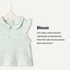 Amazon Essentials x Sofia Grainge Toddlers and Baby Girls’ Cotton Short Sleeve Blouses with Ruffles, Pack of 2(White/Ditsy Floral)