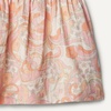 Amazon Essentials x Sofia Grainge Toddlers and Baby Girls’ Fit and Flare Linen Dress with Ruffle Flounce Sleeves(Peach Craft Floral)