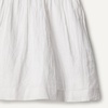 Amazon Essentials x Sofia Grainge Toddlers and Baby Girls’ Fit and Flare Linen Dress with Ruffle Flounce Sleeves(White)