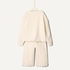 Amazon Essentials x Sofia Grainge Toddlers and Baby Girls’ French Terry Sweatshirt Pant and Top Set(Ivory)
