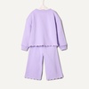 Amazon Essentials x Sofia Grainge Toddlers and Baby Girls’ French Terry Sweatshirt Pant and Top Set(Lilac)