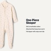 Amazon Essentials x Sofia Grainge Unisex Babies’ Cotton Footed Sleep and Play One-piece Bodysuit, Pack of 2(Blue Bunny Bear)