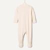 Amazon Essentials x Sofia Grainge Unisex Babies’ Cotton Footed Sleep and Play One-piece Bodysuit, Pack of 2(Ivory/Pink)