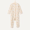 Amazon Essentials x Sofia Grainge Unisex Babies’ Cotton Footed Sleep and Play One-piece Bodysuit, Pack of 2(Pale Yellow/Squirrel Picnic)
