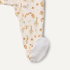 Amazon Essentials x Sofia Grainge Unisex Babies’ Cotton Footed Sleep and Play One-piece Bodysuit, Pack of 2(Pale Yellow/Squirrel Picnic)