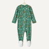 Amazon Essentials x Sofia Grainge Unisex Babies’ Cotton Footed Sleep and Play One-piece Bodysuit, Pack of 2(Red/Holiday)