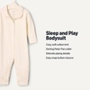 Amazon Essentials x Sofia Grainge Unisex Babies’ Cotton Footless Sleepsuit, Pack of 2(Ivory/Pink)