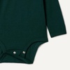 Amazon Essentials x Sofia Grainge Unisex Babies’ Long Sleeve Crew Neck Bodysuit, Pack of 3(Dark Green/Sheep/Stripe)