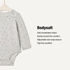 Amazon Essentials x Sofia Grainge Unisex Babies’ Long Sleeve Crew Neck Bodysuit, Pack of 3(Dark Green/Sheep/Stripe)