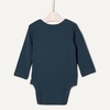 Amazon Essentials x Sofia Grainge Unisex Babies’ Long Sleeve Crew Neck Bodysuit, Pack of 3(Dark Navy/Ivory/Light Blue)