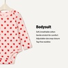 Amazon Essentials x Sofia Grainge Unisex Babies’ Long Sleeve Crew Neck Bodysuit, Pack of 3(Ivory/Red/Apple Hearts)