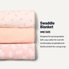 Amazon Essentials x Sofia Grainge Unisex Babies’ Swaddle Blanket(Bunnies/Pale Peach/Polar Bear)