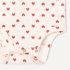 Amazon Essentials x Sofia Grainge Unisex Babies’ Velour Overall and Long Sleeve Bodysuit Set(Blush/Hearts)