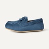 Amazon Essentials x Sofia Grainge Unisex Toddlers’ Faux Suede Loafer Flat Shoes with Memory Foam, Flexible Slip-On Design(Navy)