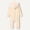 Amazon Essentials x Sofia Grainge Unisex Toddlers’ Velour Hooded Coverall(Beige)